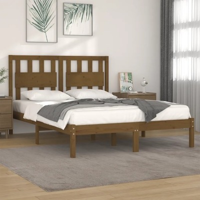 Rám postele medový bronz masívne borovicové drevo 200x200 cm