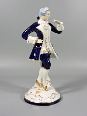 Figurka porcelana Royal Dux panicz Rococo Gentelman 1960