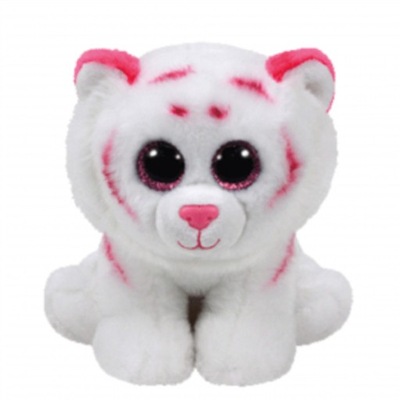 Maskotka Beanie Boos różowo-biały tygrys Tabor