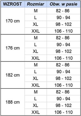 Spodnie robocze długie ART.MAS COMFOR182/106-110/120 r. L