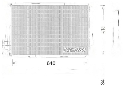 Радіатор води drm17054 denso фото №1