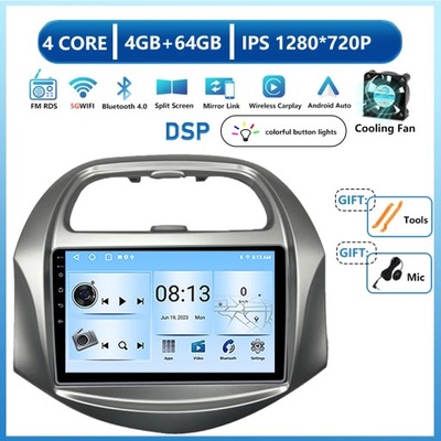 EMISORA DE RADIO NAVEGACIÓN GPS PARA CHEVROLETA SPARK BAIC BEAT DAEWOO MATIZ 2018-2022  