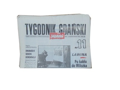 TYGODNIK GDAŃSKI zestaw 9 numerów z 1989r