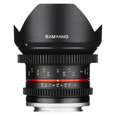 Obiektyw SAMYANG 12mm T2.2 NCS CS NX + UV Slim do SAMSUNG NX # FV