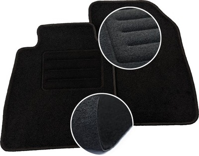 MATS VELOUR BLACK LUX FOR TOYOTA CAMRY VII XV40 (2008 - 2017) FRONT  