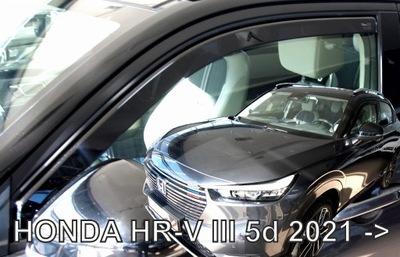 SIDE-WINDOW DEFLECTORS WINDOW HONDA HRV III 5-DOOR 2021-. FRONT  