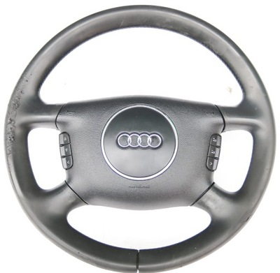 STEERING WHEEL BLACK MULTIFUNCTIONALITY AUDI A3 A4 A6 01-  