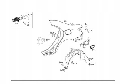 Крыло задняя правый левый mercedes cla c117 фото №1