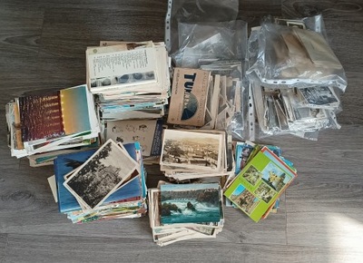 Pocztówki i fotografie zestaw około 2200 sztuk