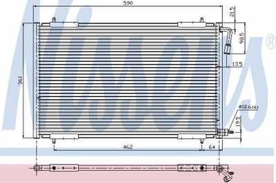 RADUADOR DE ACONDICIONADOR NISSENS 94392  