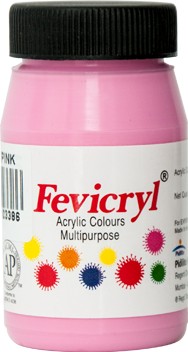 Farba do tkanin Fevicryl baby pink 50ml różowy