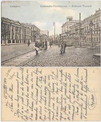 Warszawa Krakowskie Przedmieście HotelBristol 1919