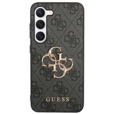 GUESS GUHCS23FE4GMGGR S23 FE S711 SZARY/GREY HARDCASE 4G BIG METAL LOGO