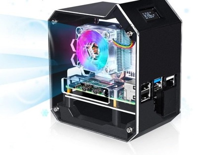 GeeekPi Raspberry Pi Mini Tower NAS Case, Raspberry Pi ICE Tower Cooler