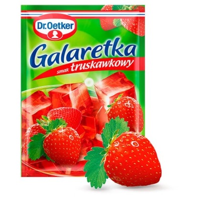 Dr.Oetker Galaretka o smaku truskawkowym 77g