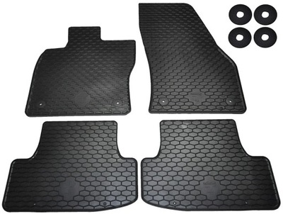 ALFOMBRILLAS GOMA PARA VW T-ROC (2017-) BEZZAPACHOWE +STOPERY ORIGINAL  