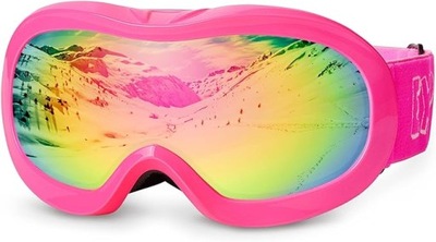 Gogle narciarskie różowe EXP VISION anti-fog UV 400
