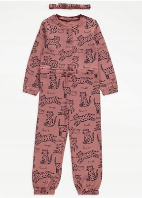 GEORGE piżama onesie kombinezon leopard 92-98 SALE