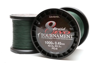 PLECIONKA DAIWA TOURNAMENT EVO DARK GREEN - 0,16mm