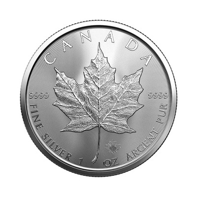 Moneta Kanadyjski Liść Klonowy 1 uncja srebra