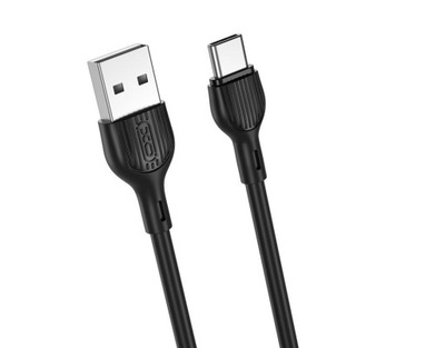 Kabel XO NB200 USB - C - 1m - 2.1A - Czarny