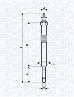 MAGNETI MARELLI 062900049304 ŽVAKĖ KAITINIMO 