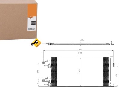 CONDENSADOR DE ACONDICIONADOR FIAT DUCATO 06- CITROEN JUM  