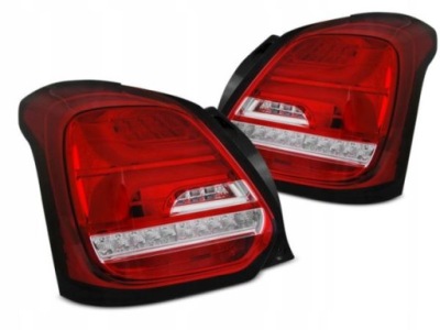 Ліхтарі  задні suzuki swift vi 17- red white led seq фото №1