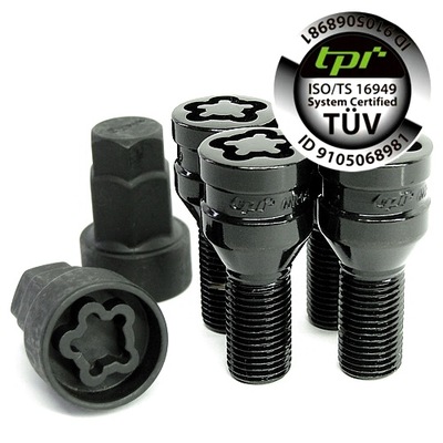 SCREW ANTYKRADZIEZOWE BLACK SKODA ENIAQ KODIAQ PREMIUM TPI TUV / 2 KEY  