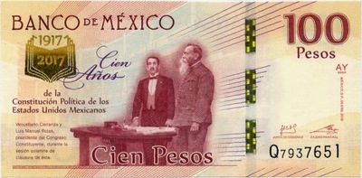 MEKSYK-100 PESOS P-130 UNC