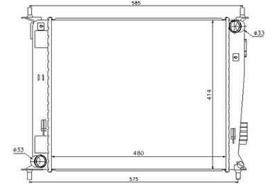 Nissens радиатор wody kia soul 1.6 cvvt am фото №1