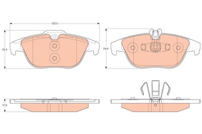 КОЛОДКИ HAM. MERCEDES C-KLASA 07- GDB2051/TRW