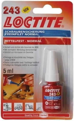 LOCTITE 243 KLEJ DO ŚRUB GWINTÓW NIEBIESKI 5ML