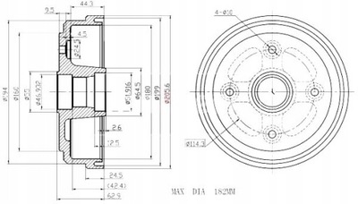 MGX19-1049 BEBNY HAM. 2 PIEZAS DAEWOO T. TICO MAXGEAR  