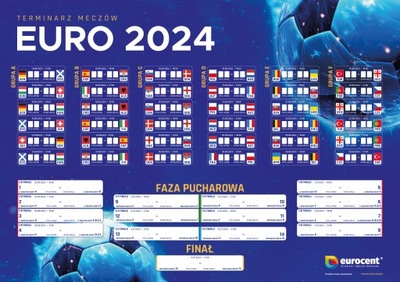 Terminarz Mistrzostw Europy EURO 2024 A3 - 5 szt