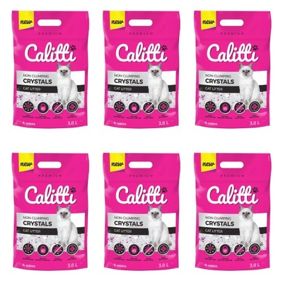 CALITTI Crystals Żwirek Silikonowy dla kota 6x3,8L