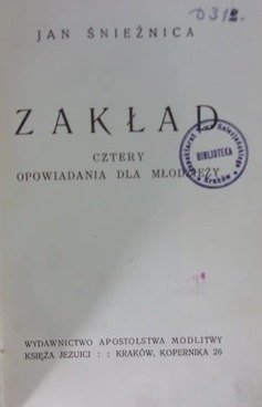 Jan Śnieżnica - Zakład 1938 r.