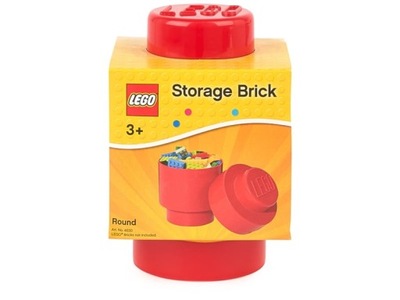 Pojemnik LEGO Storage Brick okrągły czerwony
