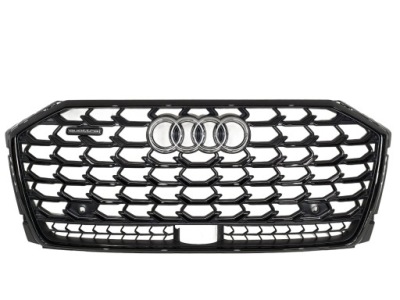 Решётка радиатора бампера решётка радиатора накладка audi a8 d5 21r- fl s-line black pdc радар фото №1