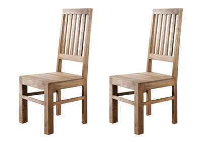 Krzesło Komplet Krzesła Drewniane Palisander LEEDS