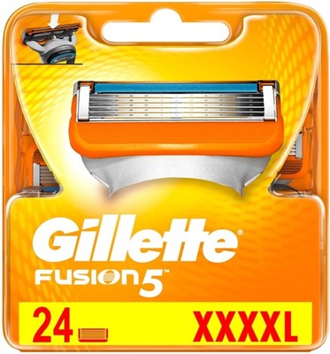 Gillette Fusion 5 wkłady ostrza 24szt UK XXXXL