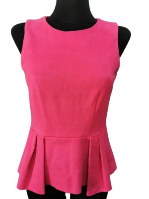 H&M bluzka baskinka różowa zamszowa NOWA 36