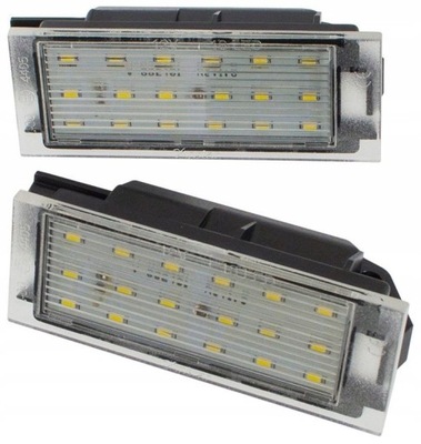 Opel dacia fiat лампа освітлення номерного знака комплект фото №1