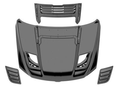 Dodge ram 2019- капот крышка rebel alum oem 68276297ab фото №1