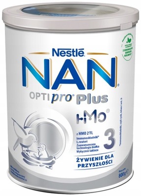 NESTLE NAN OPTIPRO Plus 3 mleko modyfikowane 800 g