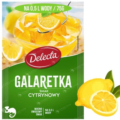 Delecta GALARETKA CYTRYNOWA smak cytrynowy 75g