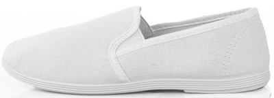 TRAMPKI BIAŁE TENISÓWKI SLIP ON 40