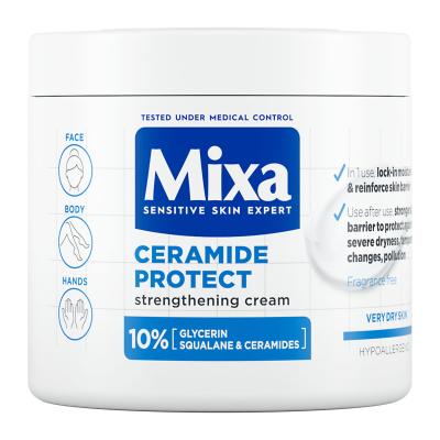 Mixa Ceramide Protect Strengthening Cream 400 ml pre ženy Telový krém