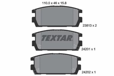 КОЛОДКИ ТОРМОЗНЫЕ ЗАДНИЙ 2381301/TEX