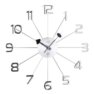 Zegar JVD ścienny STAL duży 48,5 cm HT072
